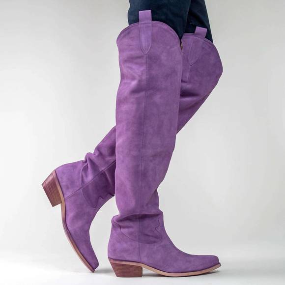CYNTHIA RICHARD Shoes - NEW CYNTHIA RICHARD women's laramie suede boot in lilac purple